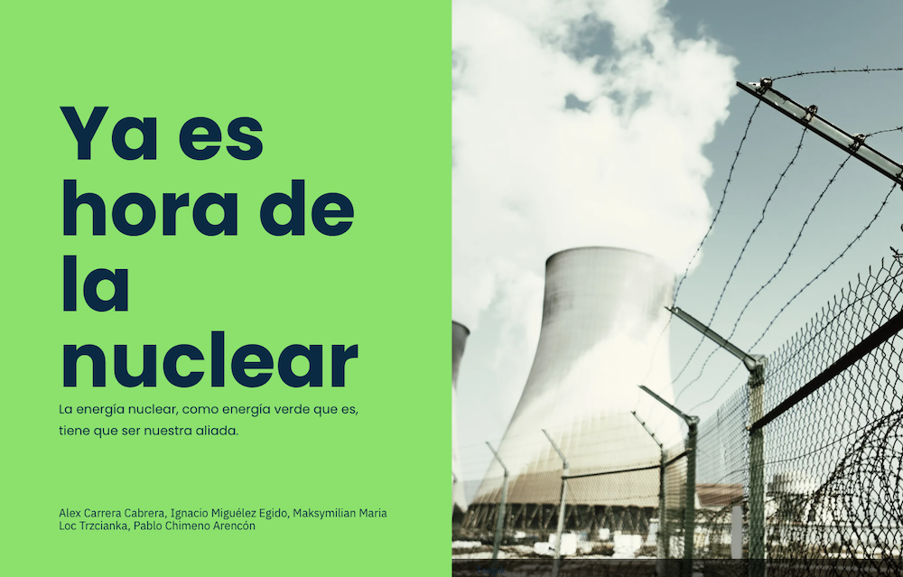 Portada del reportaje Ya es hora de la nuclear